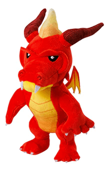 PMI Stumble Guys 8" Plush Buddies Products: INFERNO DRAGON Mini Figures Earthlets