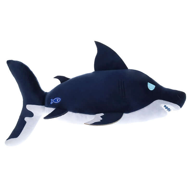 Fisch 8" Deluxe Collectable Plush Megalodon shark soft toy, perfect for collectors and fans of plush sea creatures.