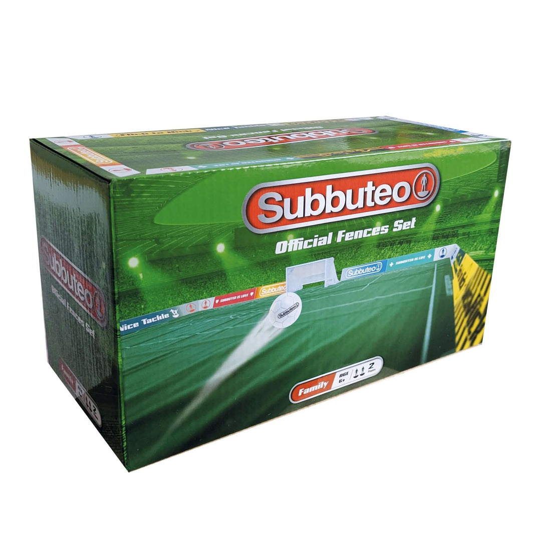 Subbuteo Fences, Official Fences Set packaging for an enhanced flick football match experience.