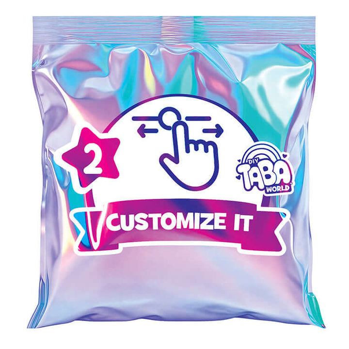 Taba World Make & Display Mystical Friends keyring craft set customization pouch.