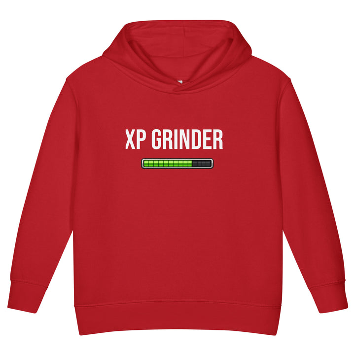 XP Grinder Toddler fleece pullover hoodie in red with graphic design and cozy fit
