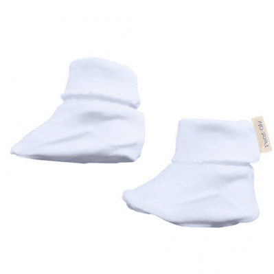 Petit Oh! Newborn Booties Colour: Blue Stripes Gender: unisex clothing Earthlets