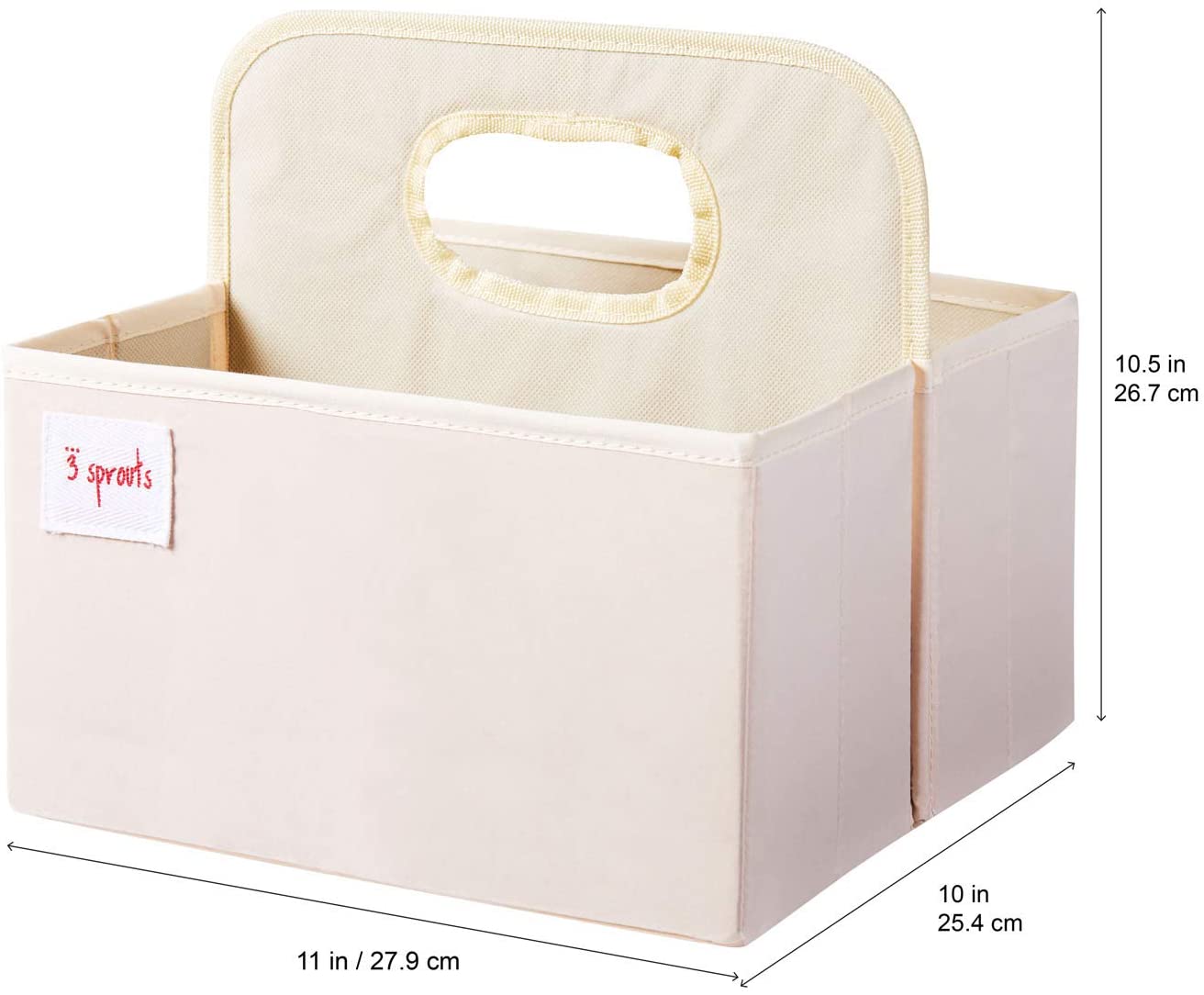 3 SproutsBaby Nappy Caddy - Organiser Basket for NurseryColour Name: Whalefurniture storageEarthlets
