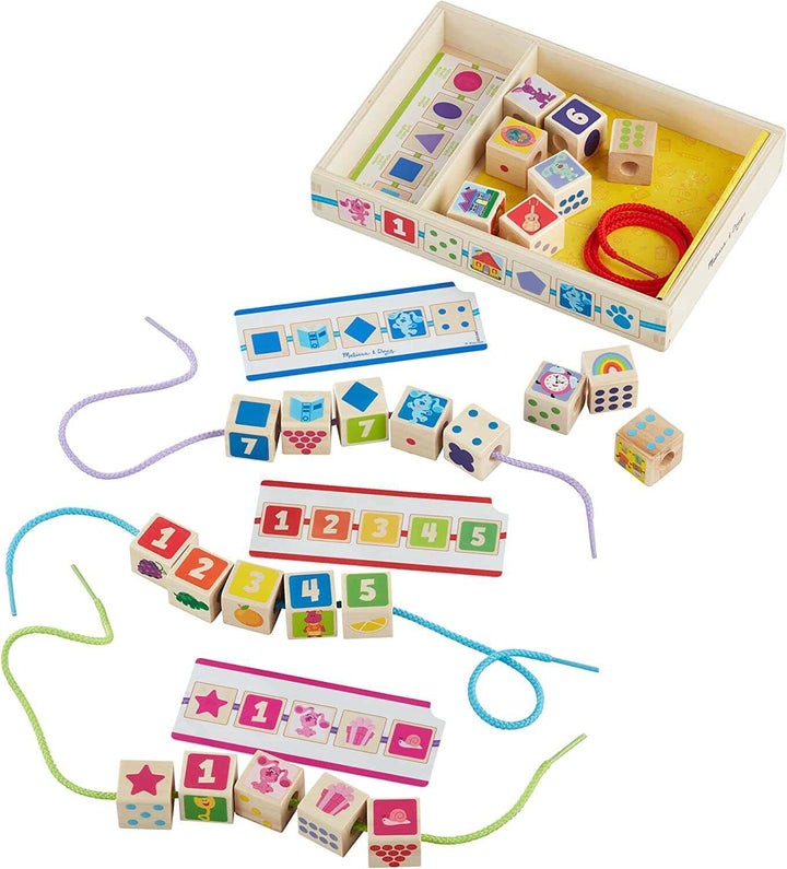 Melissa & Doug Blues Clues & You! Wooden Lacing Beads Earthlets