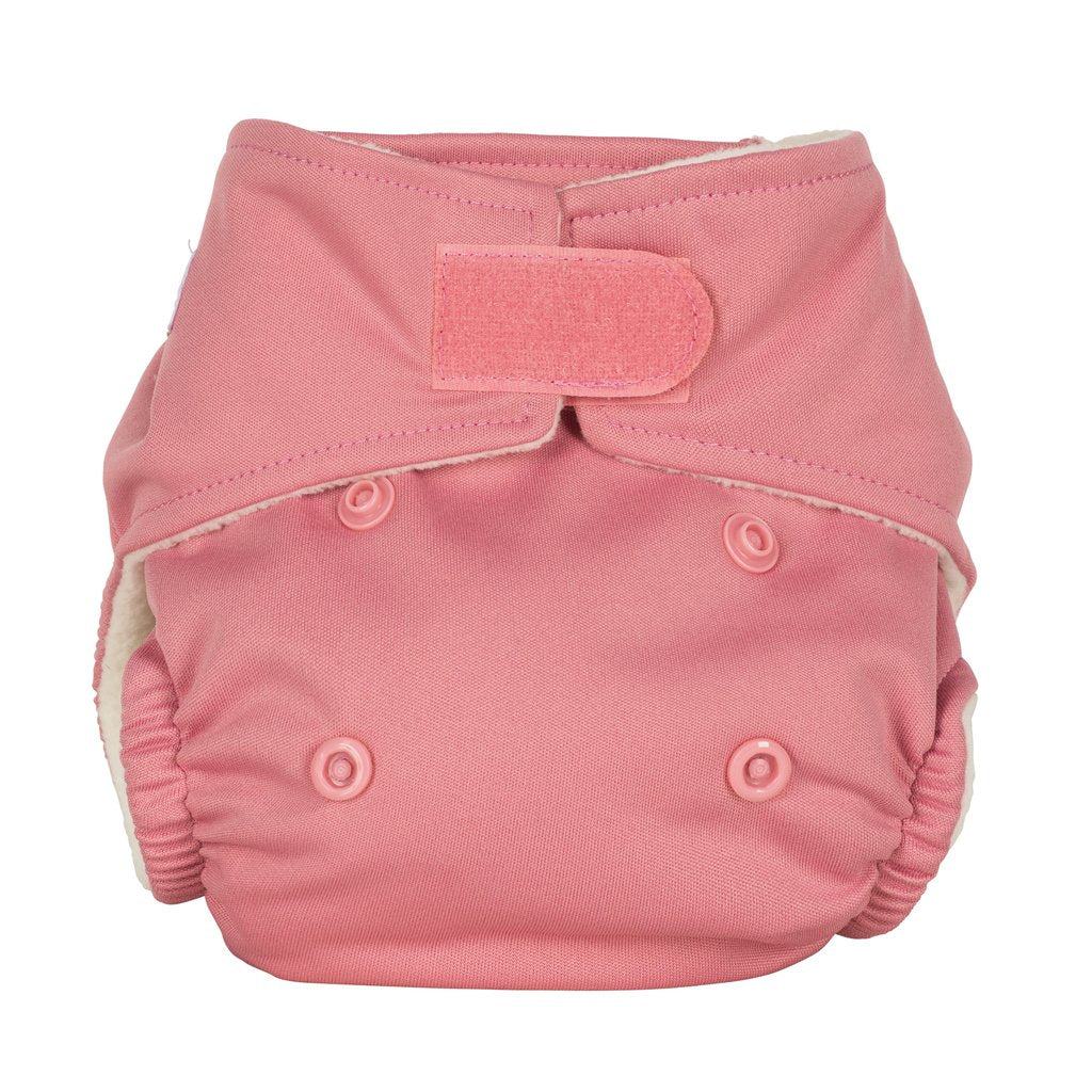 Baba + BooNewborn Reusable Nappy - PlainColour: Rosereusable nappies all in one nappiesEarthlets