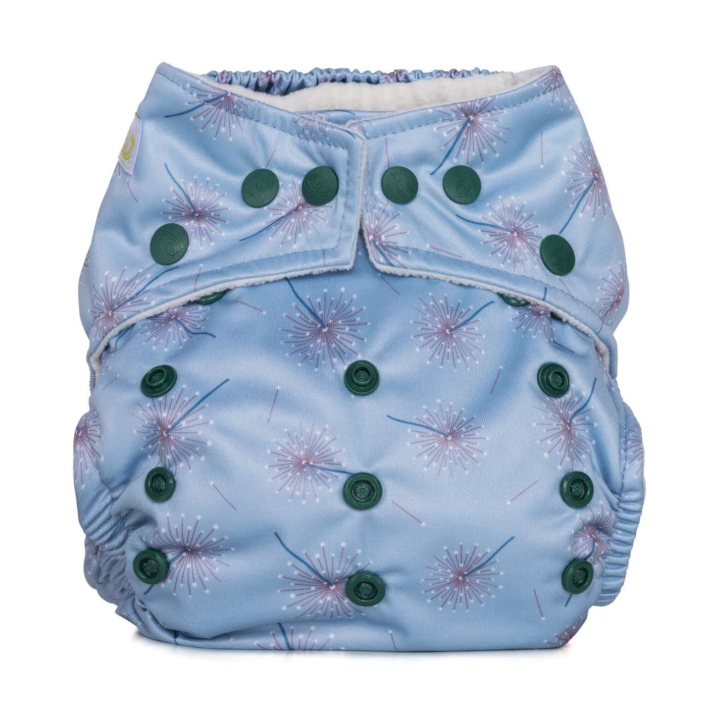 Baba + Boo One Size Reusable Nappy - Prints Colour: Dandelion reusable nappies all in one nappies Earthlets