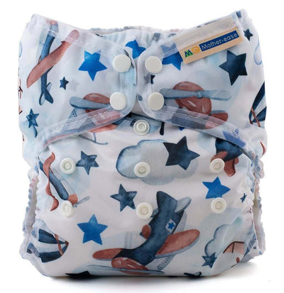 Mother-ease Wizard Duo Cover Colour: Flight Size: OS reusable nappies Earthlets