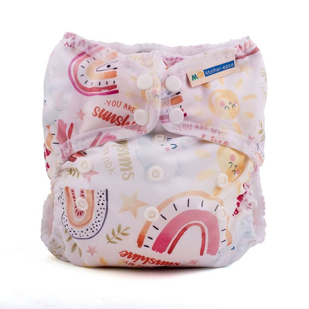 Mother-ease Wizard Duo Cover Colour: Sunshine Size: OS reusable nappies Earthlets