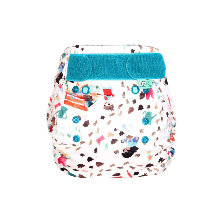 Tots Bots Bamboozle Nappy Wrap Colour: Above the Clouds Size: Size 1 (6-18lbs) reusable nappies Earthlets