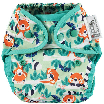 Close ParentPop-in Single Popper Nappy BambooColour: Red Pandareusable nappiesEarthlets