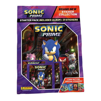 Panini Sonic Prime Sticker Collection Product: Starter Pack Sticker Collection Earthlets