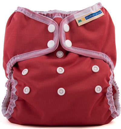 Mother-ease Wizard Duo Cover Colour: Cranberry Size: XS reusable nappies Earthlets