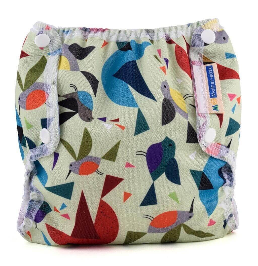 Mother-ease Air Flow Cover Tweet Colour: Tweet size: XS reusable nappies Earthlets