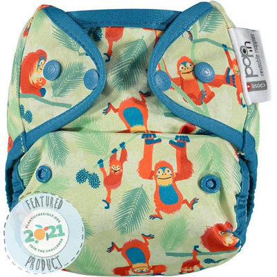 Close ParentPop-in Single Popper Nappy BambooColour: Red Pandareusable nappiesEarthlets
