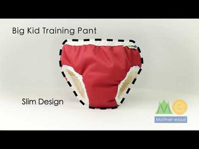 Mother-easeBig Kid Training PantsColour: Bee KindSize: Spotty training reusable pantsEarthlets