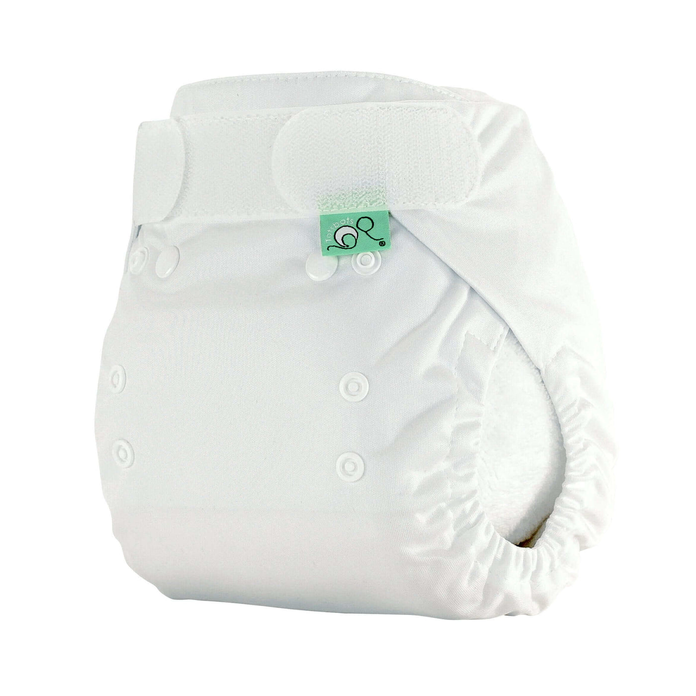 Tots Bots Bamboozle Nappy Wrap Colour: White Size: Size 1 (6-18lbs) reusable nappies Earthlets