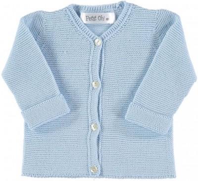 Petit Oh!Knitted CardiganColour: BlueAge: 0-3 MonthsclothingEarthlets