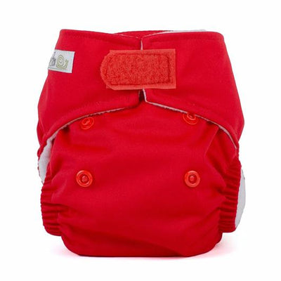 Baba + BooNewborn Reusable Nappy - PlainColour: Berryreusable nappies all in one nappiesEarthlets